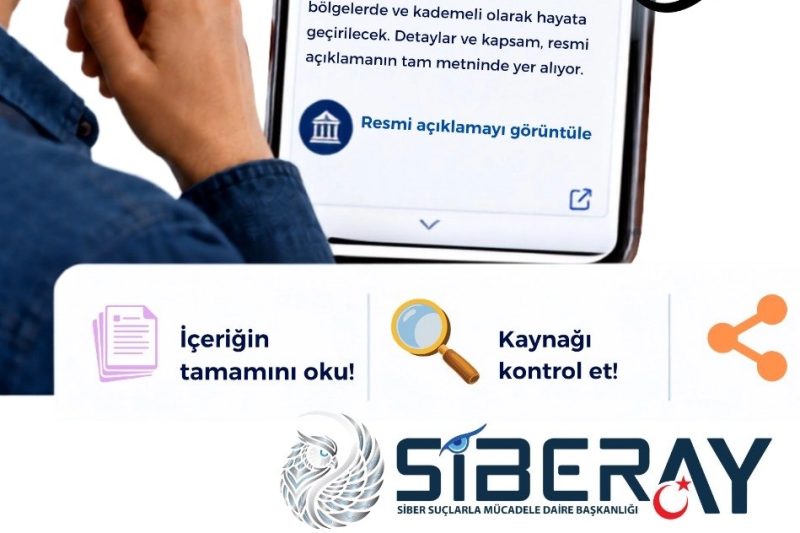 Siberay'dan Dezenformasyon Uyarısı: Vatandaşlar 'Tıklama Tuzaklarına' Dikkat Etmeli