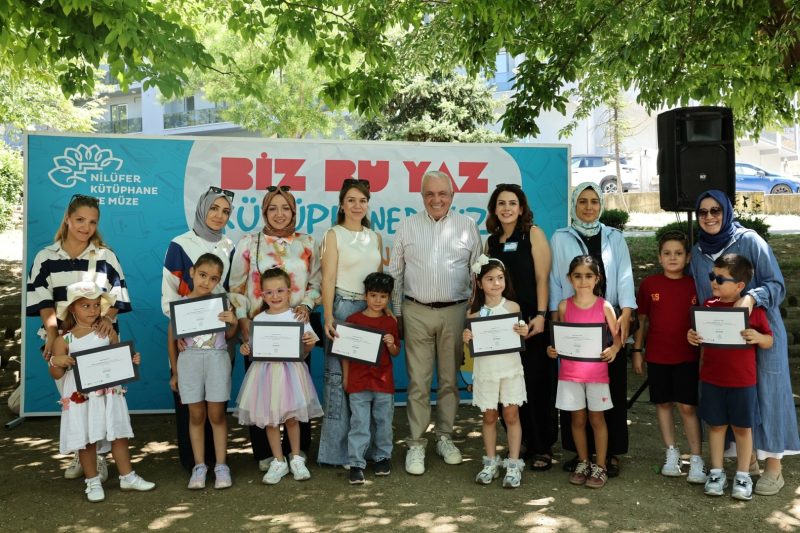 Nilüfer'de Çocuklar Yaz Boyunca Kütüphanelerde Okula Hazırlandı