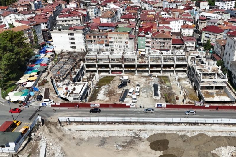 Ordu Millet Düzü Projesi'nde İnşaat Hız Kesmeden Devam Ediyor